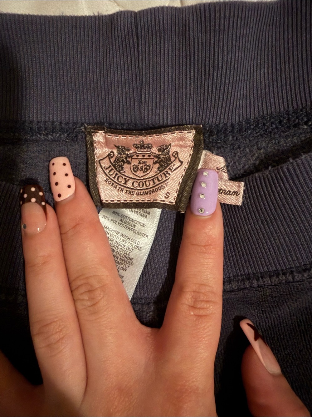 Juicy Couture Dark Purple Track Pants - Picture 3 of 4